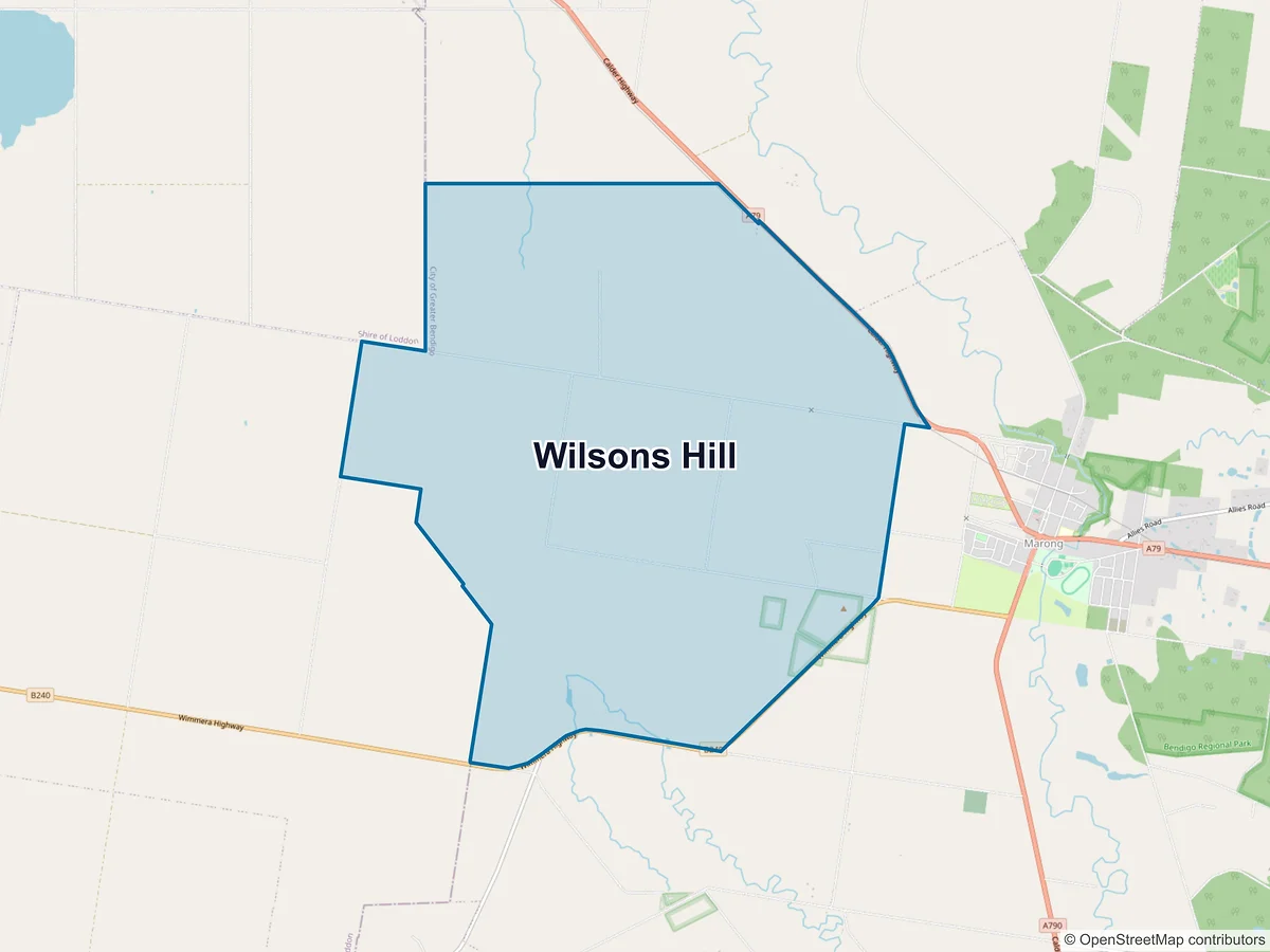 Map of Wilsons Hill, VIC, Australia