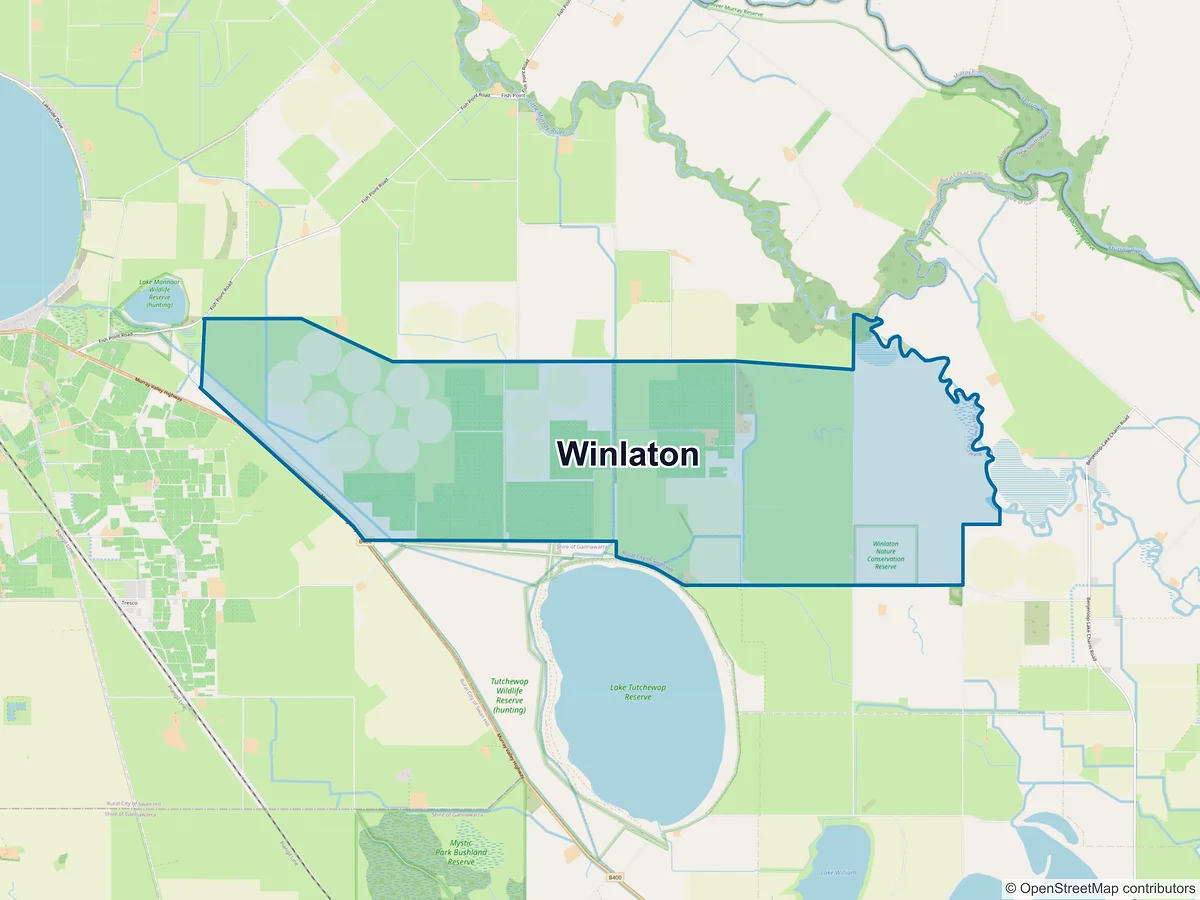 Map of Winlaton, VIC, Australia