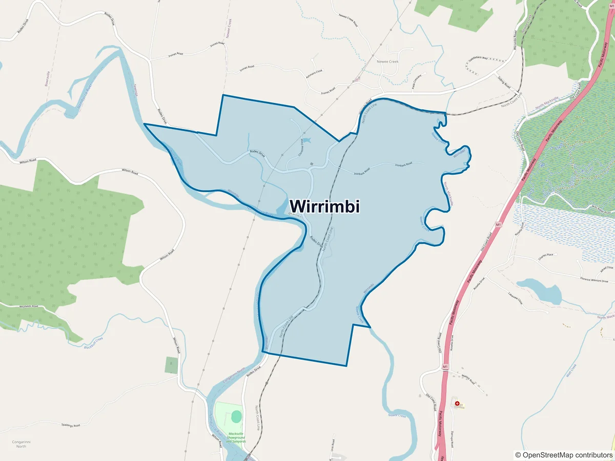 Map of Wirrimbi, NSW, Australia