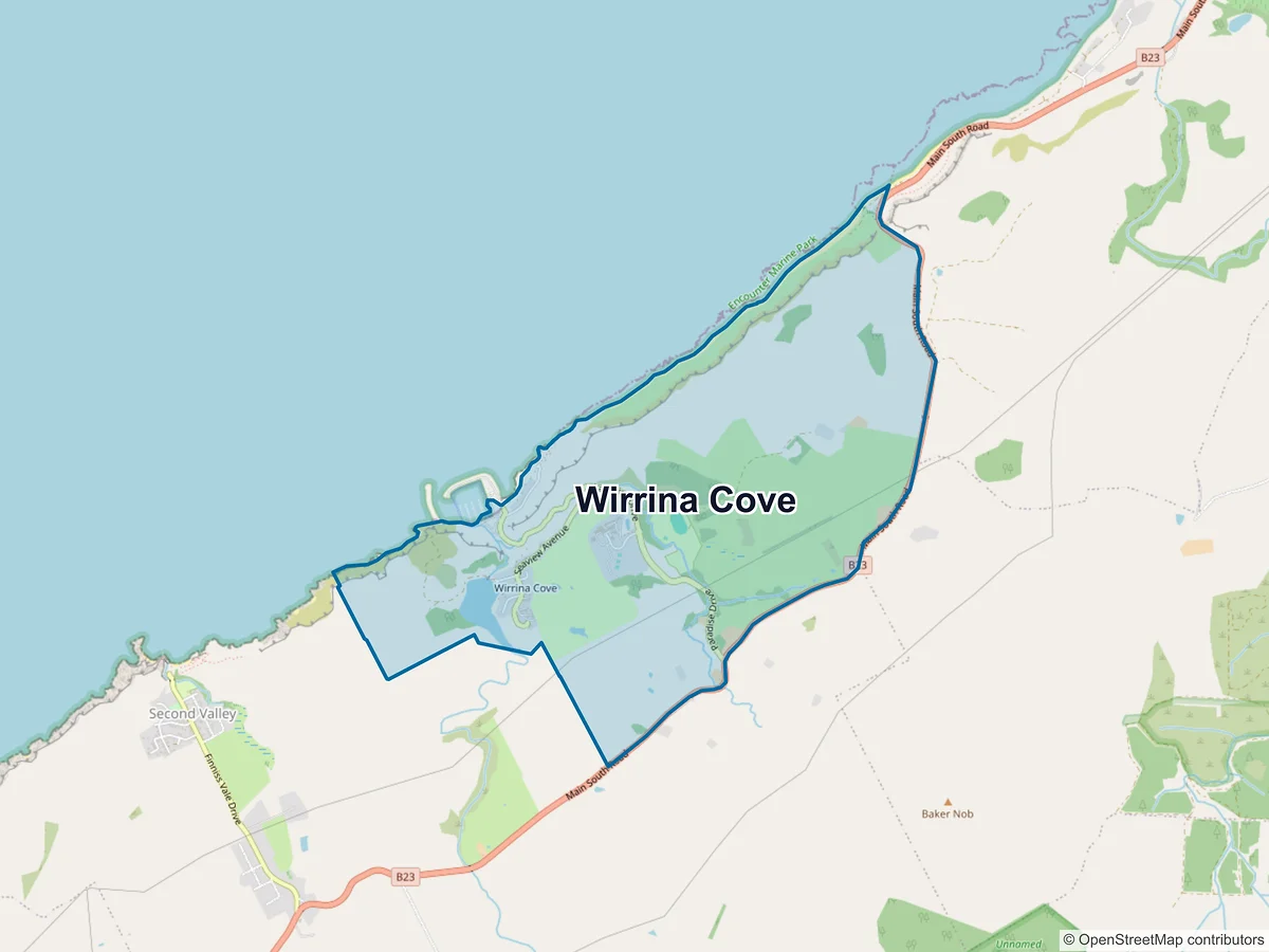 Map of Wirrina Cove, SA, Australia