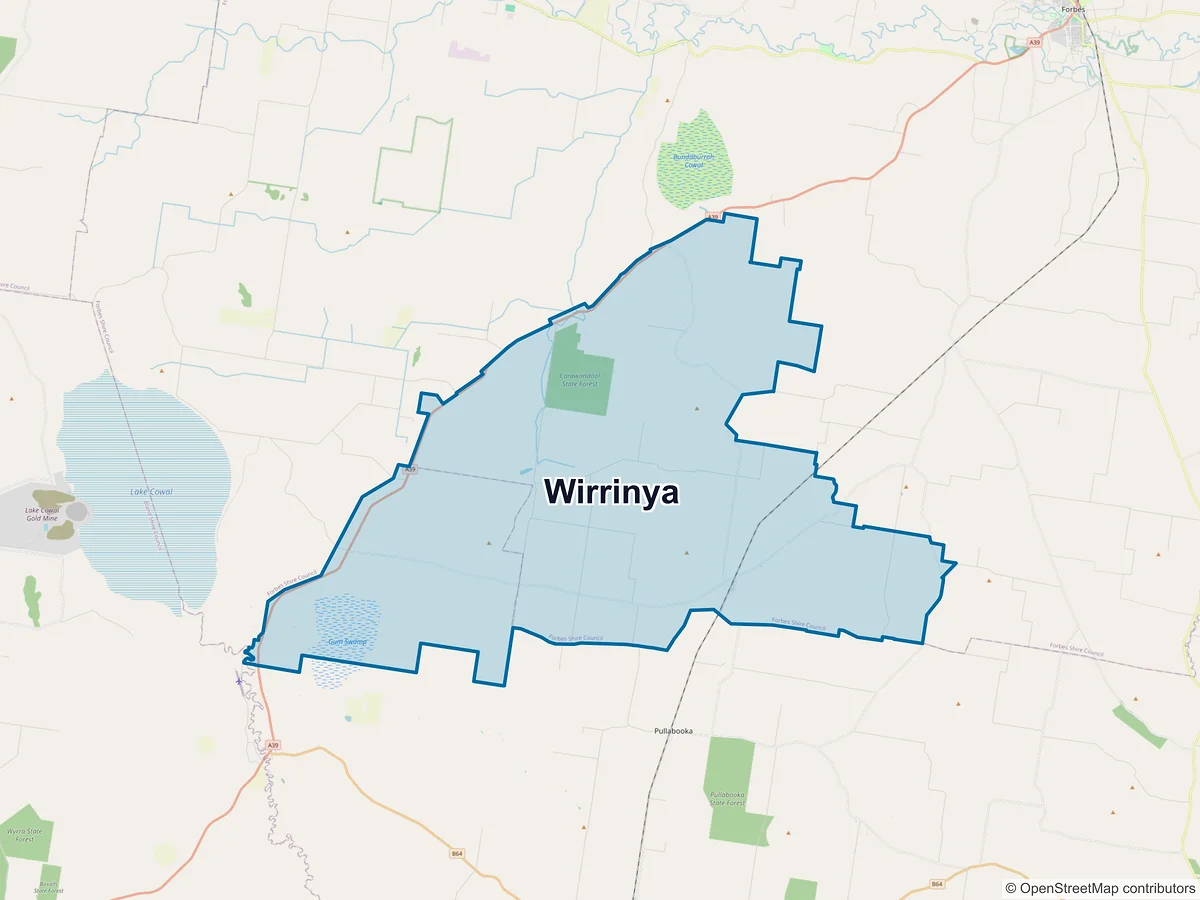 Map of Wirrinya, NSW, Australia