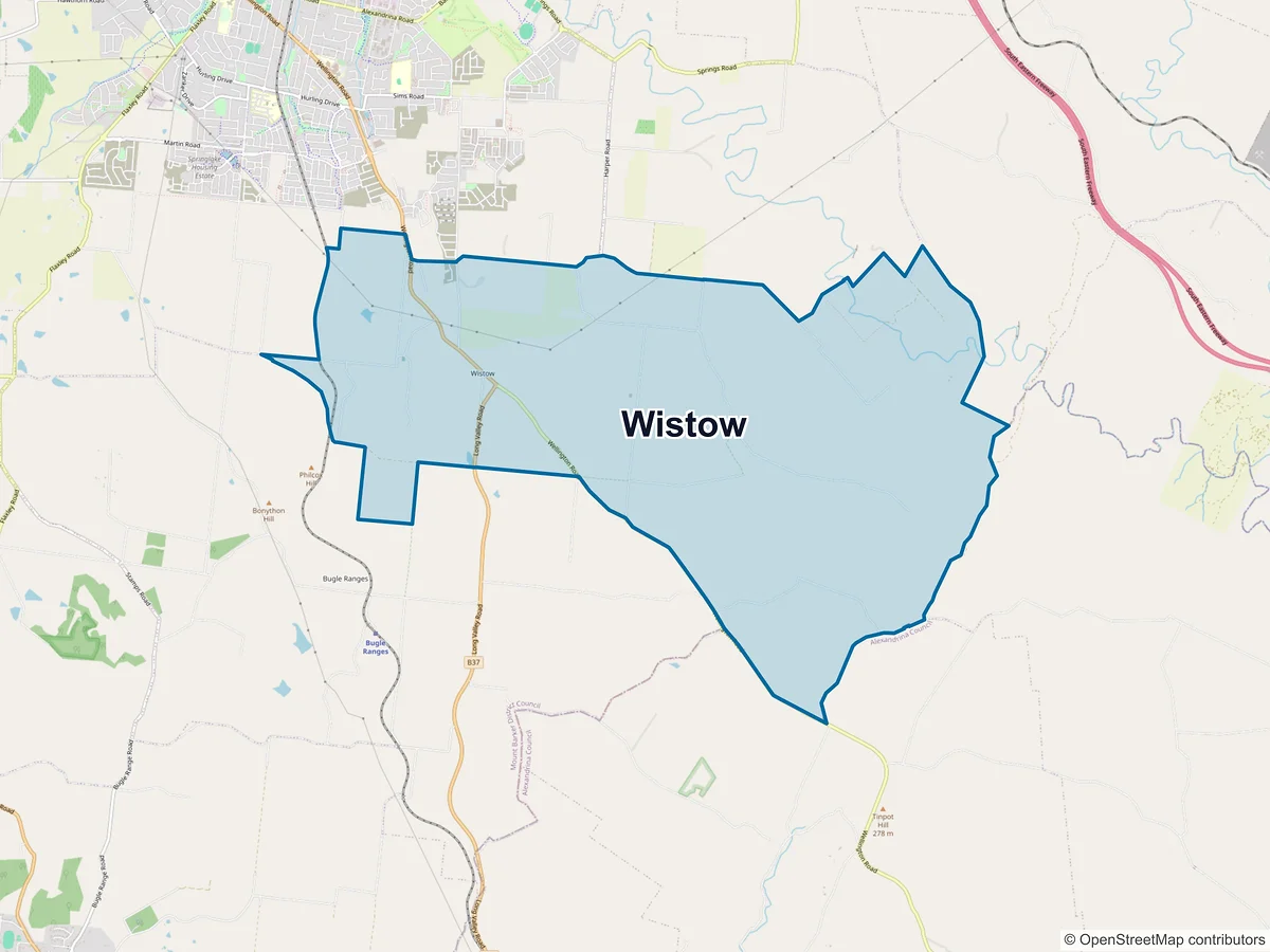 Map of Wistow, SA, Australia