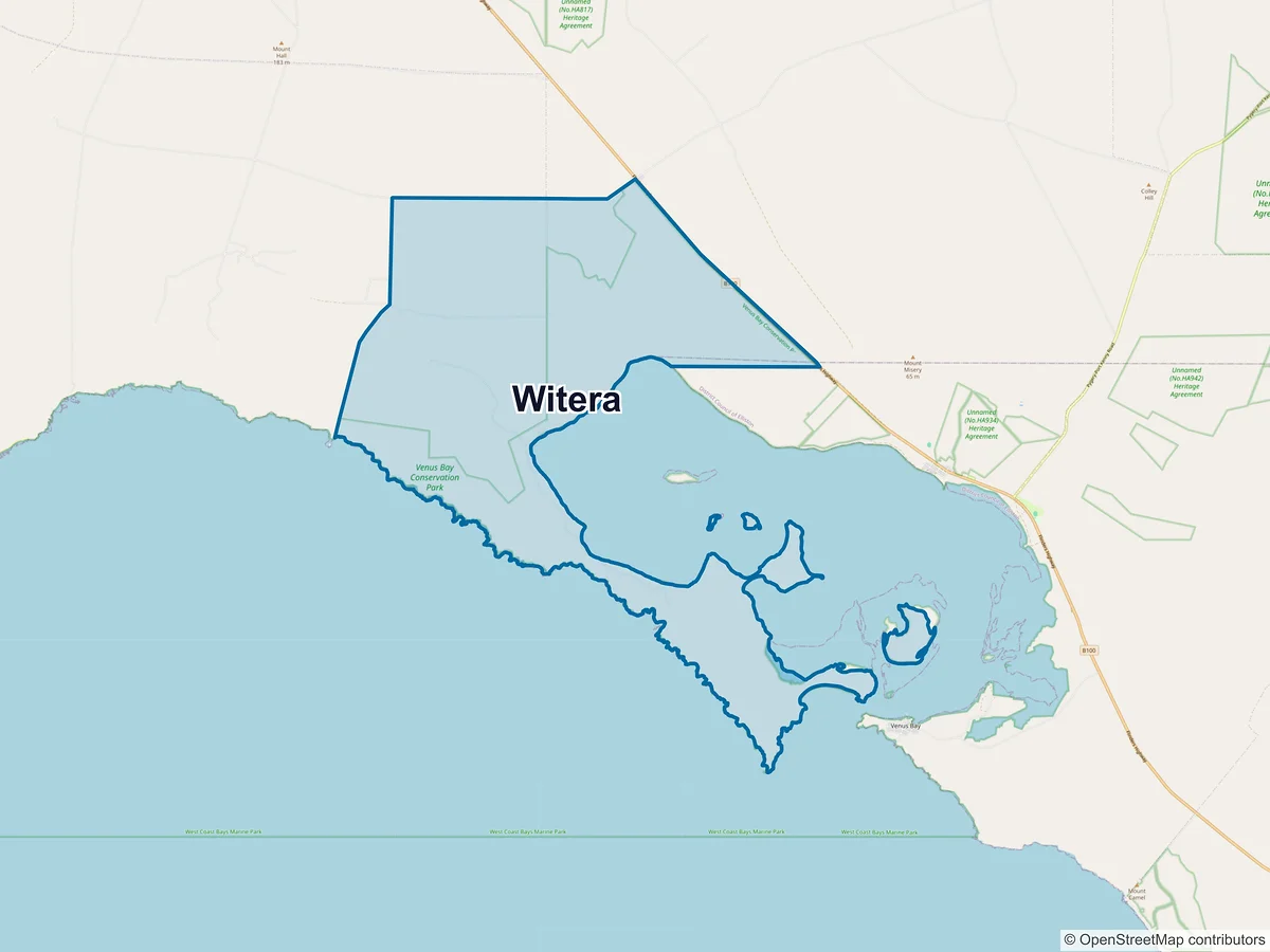 Map of Witera, SA, Australia
