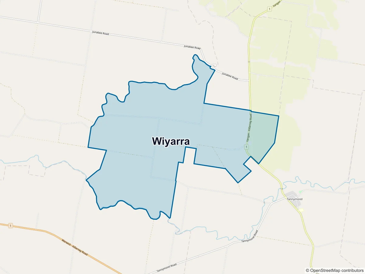 Map of Wiyarra, QLD, Australia