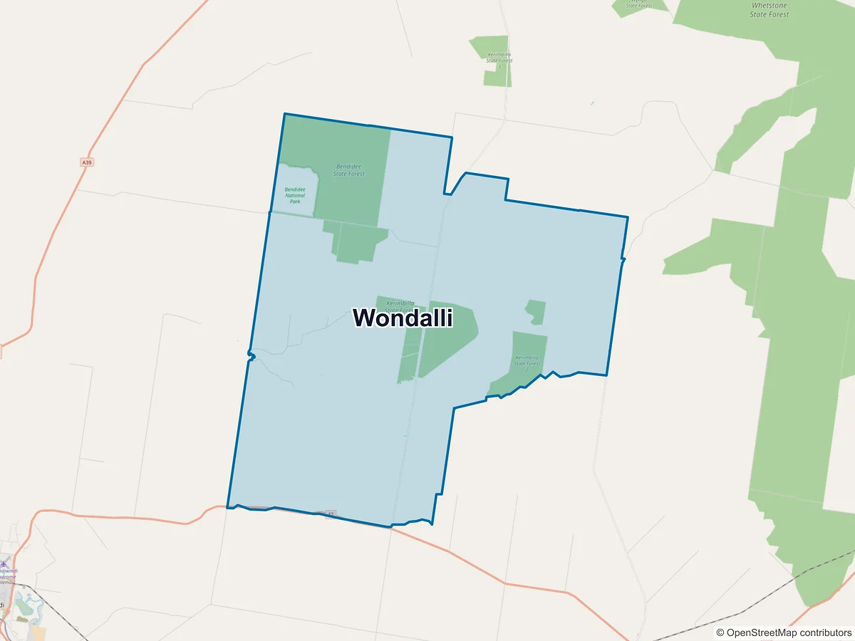 Map of Wondalli, QLD, Australia