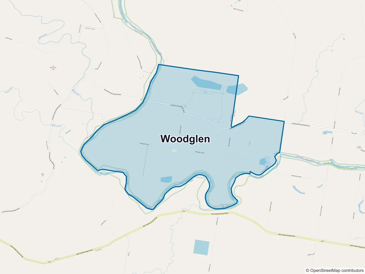 Map of Woodglen, VIC, Australia
