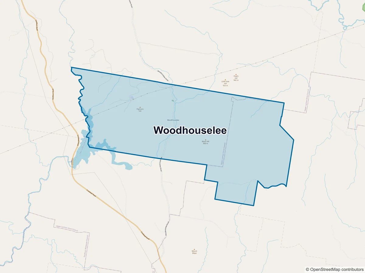 Map of Woodhouselee, NSW, Australia