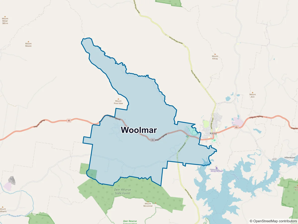 Map of Woolmar, QLD, Australia