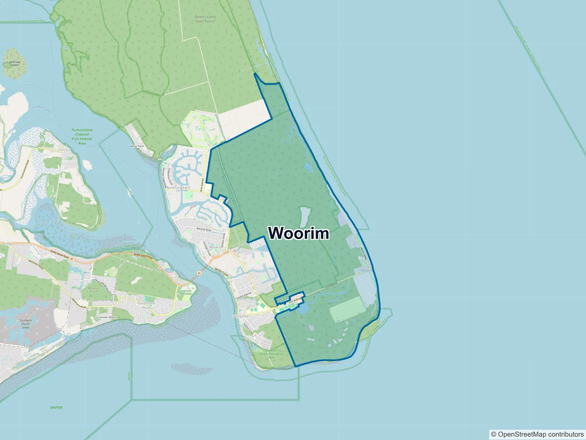 Map of Woorim, QLD, Australia