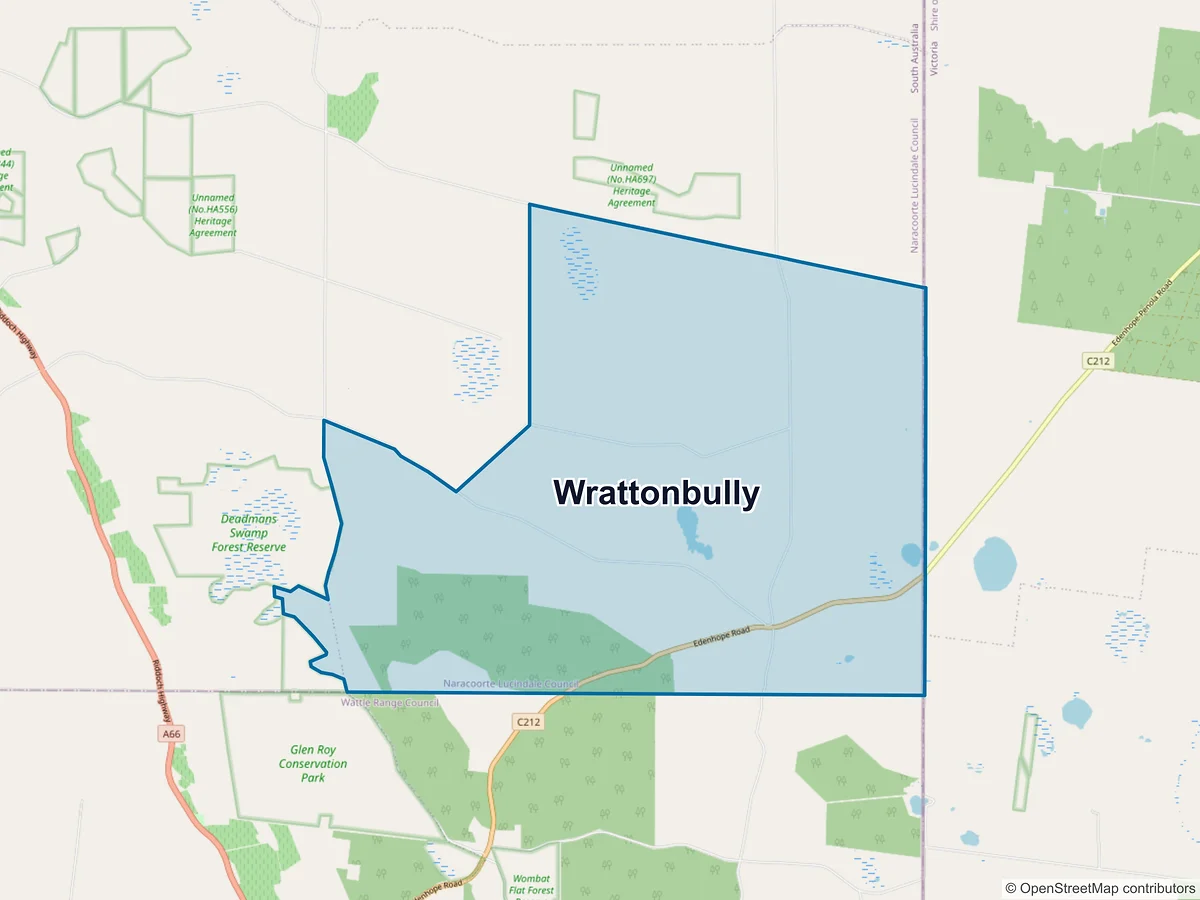 Map of Wrattonbully, SA, Australia