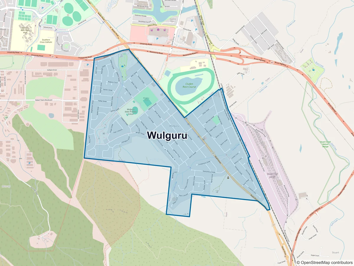 Map of Wulguru, QLD, Australia