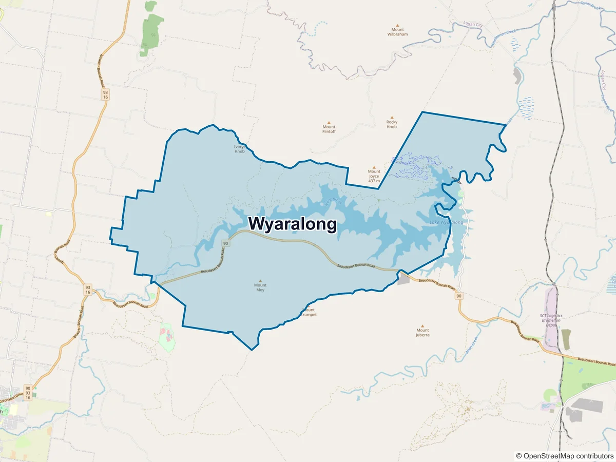 Map of Wyaralong, QLD, Australia