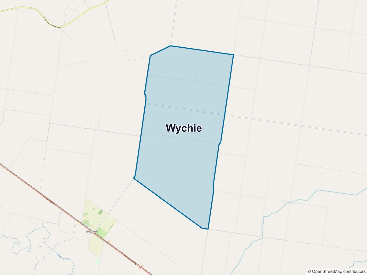 Map of Wychie, QLD, Australia