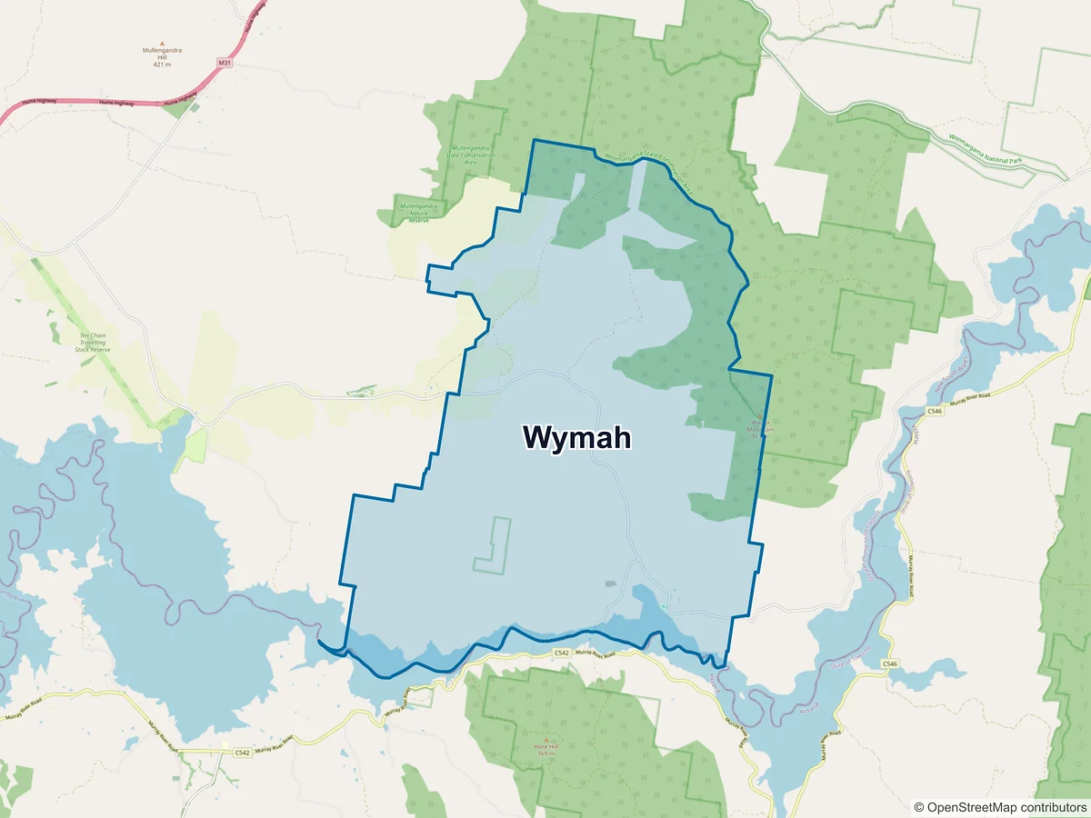 Map of Wymah, NSW, Australia