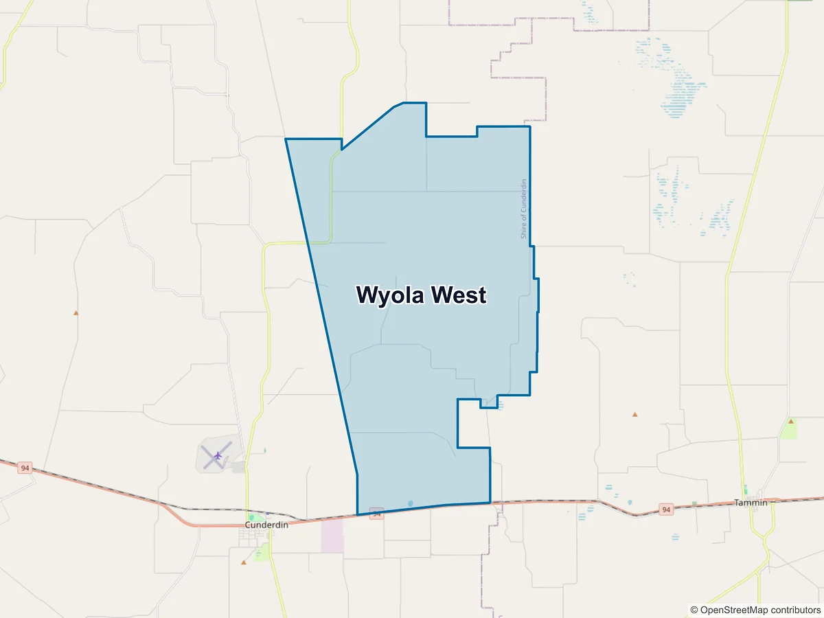 Map of Wyola West, WA, Australia