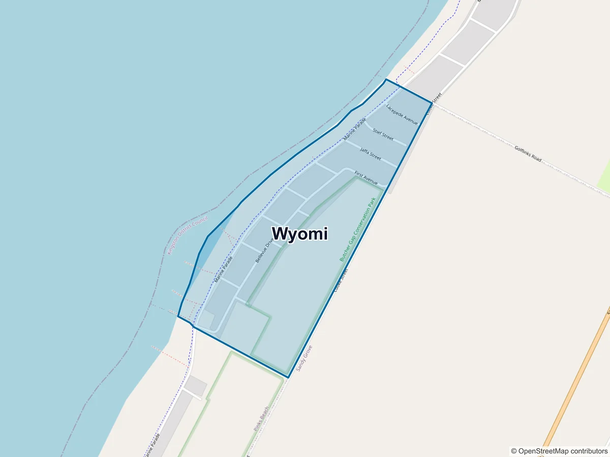 Map of Wyomi, SA, Australia