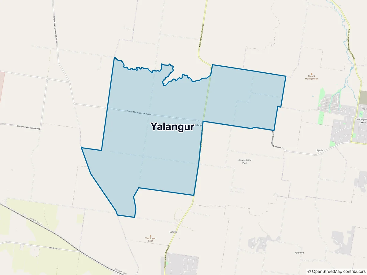 Map of Yalangur, QLD, Australia