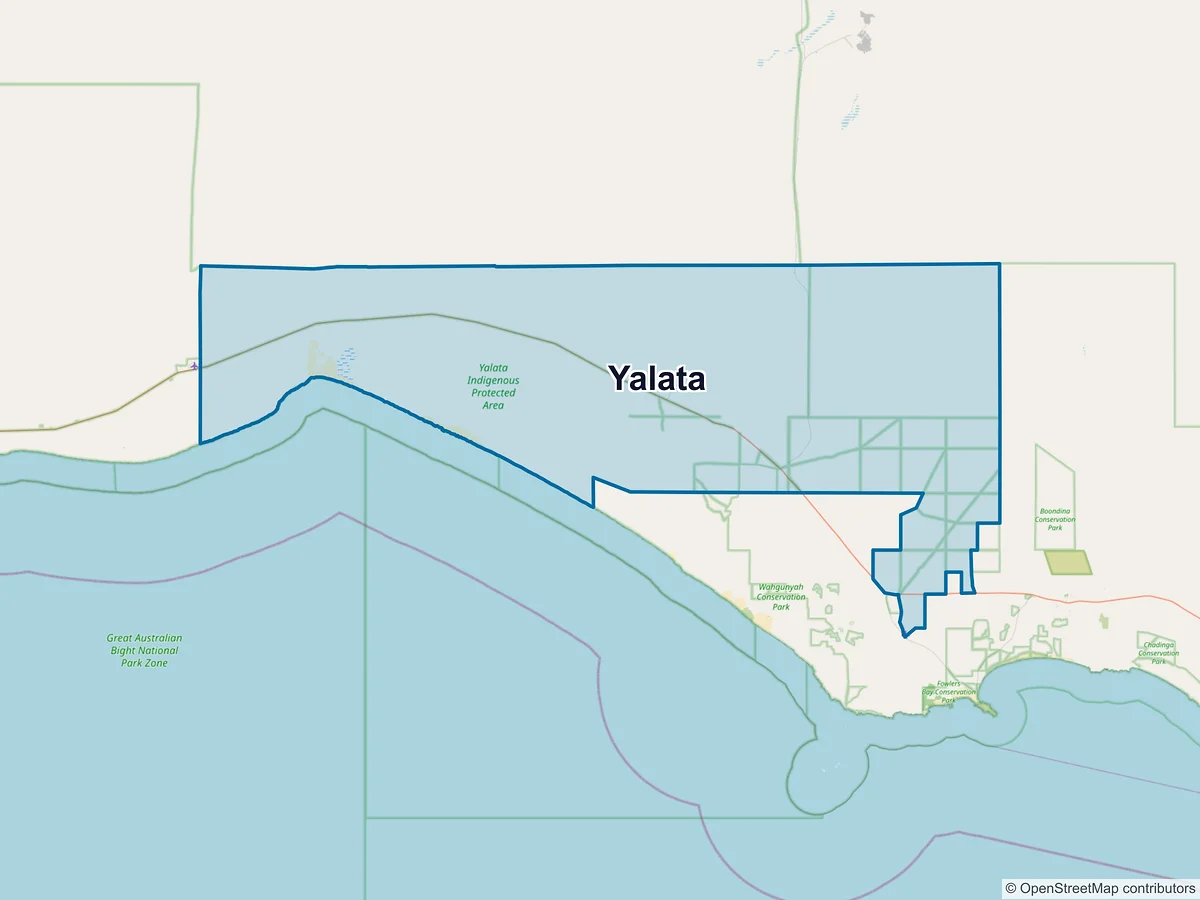 Map of Yalata, SA, Australia