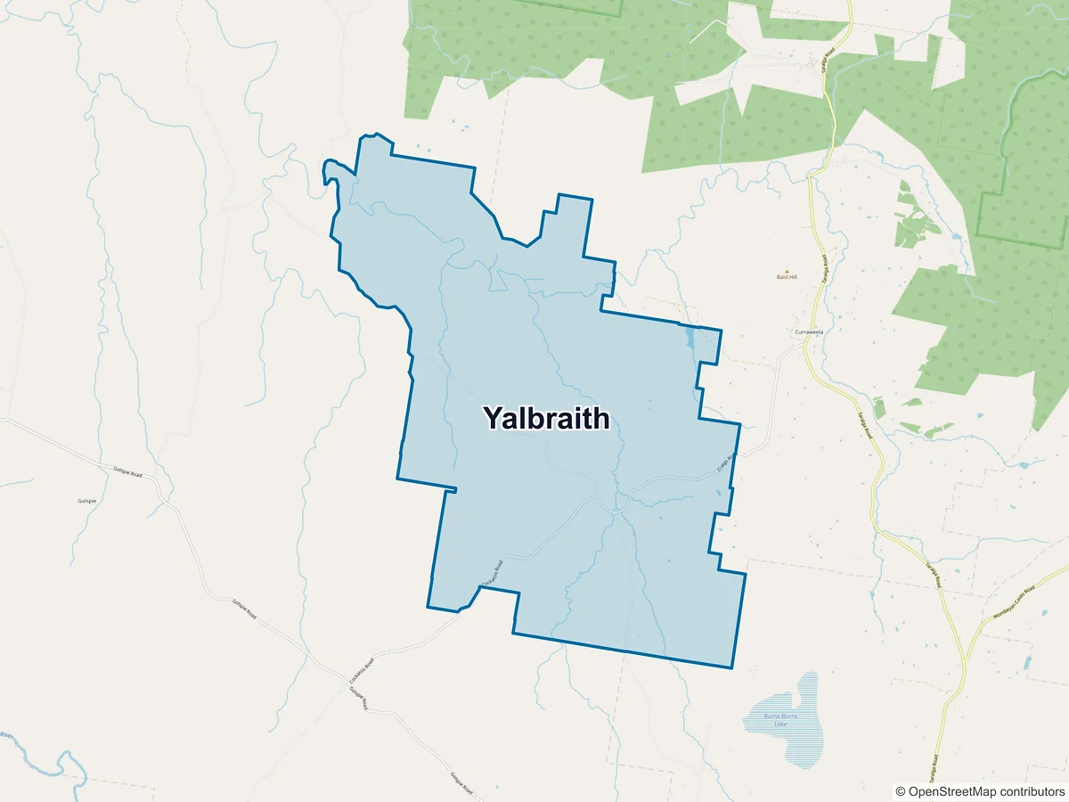 Map of Yalbraith, NSW, Australia
