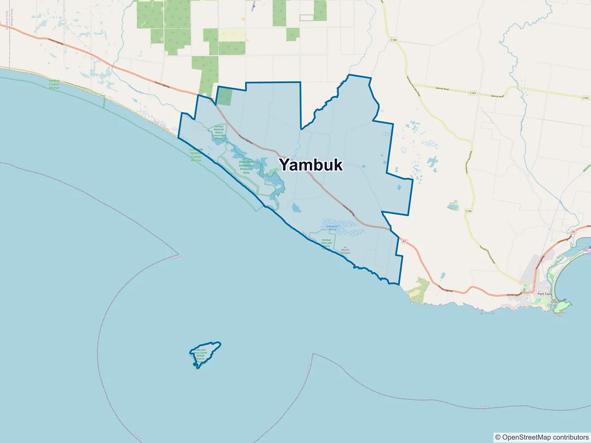Map of Yambuk, VIC, Australia