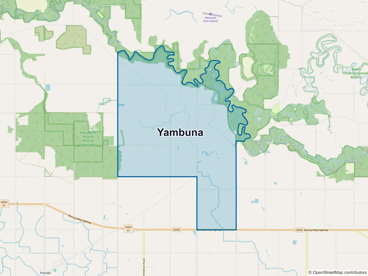 Map of Yambuna, VIC, Australia