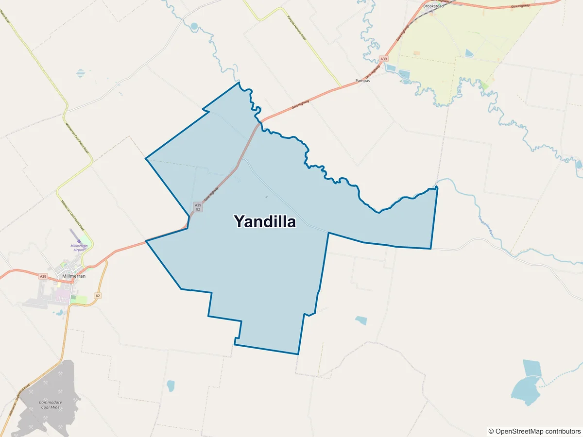 Map of Yandilla, QLD, Australia