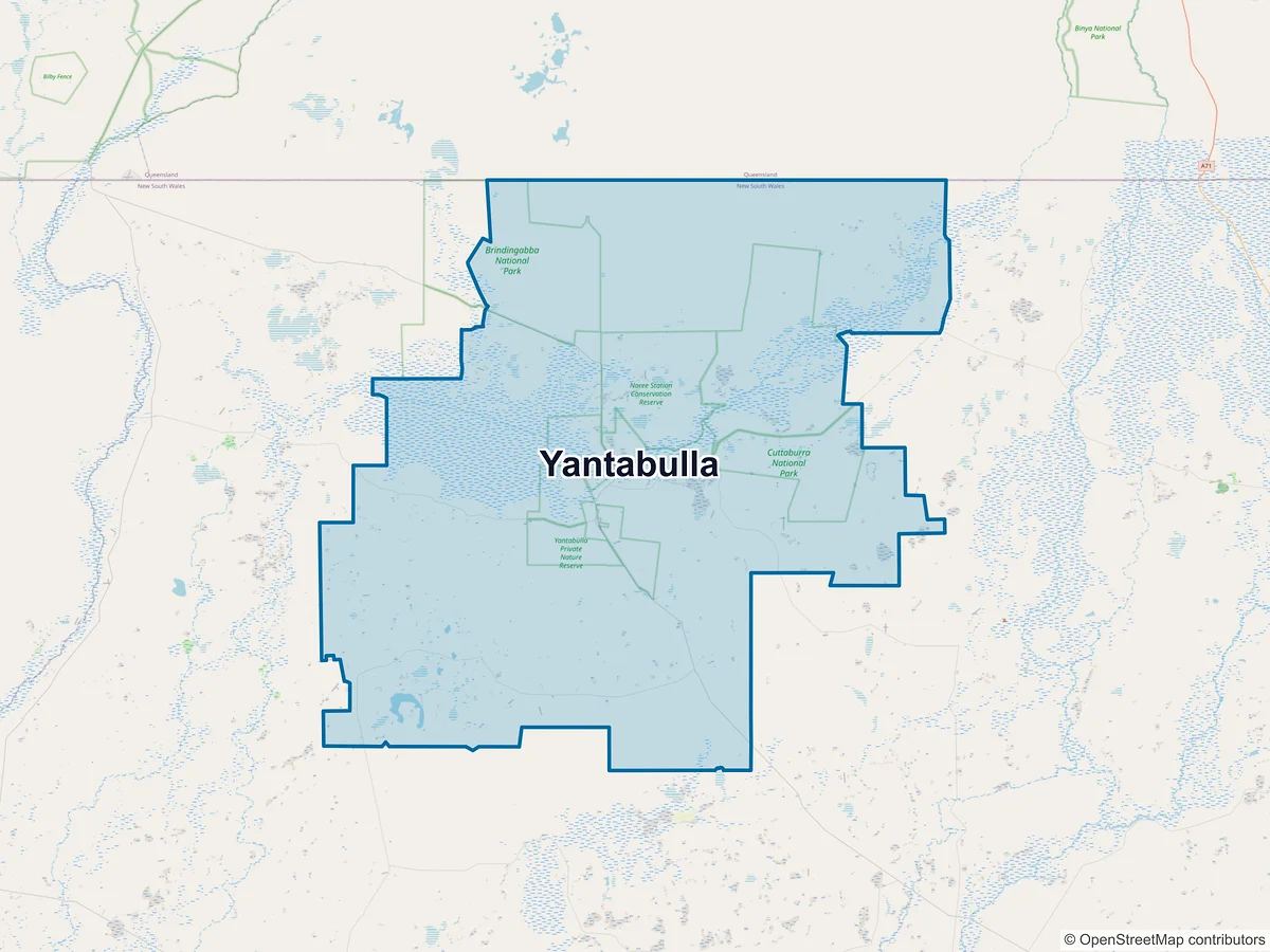 Map of Yantabulla, NSW, Australia