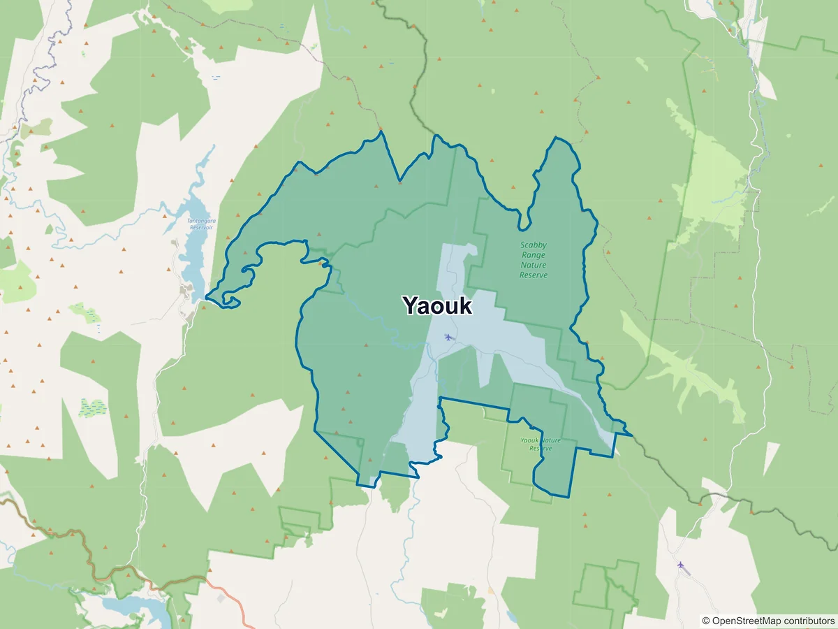 Map of Yaouk, NSW, Australia
