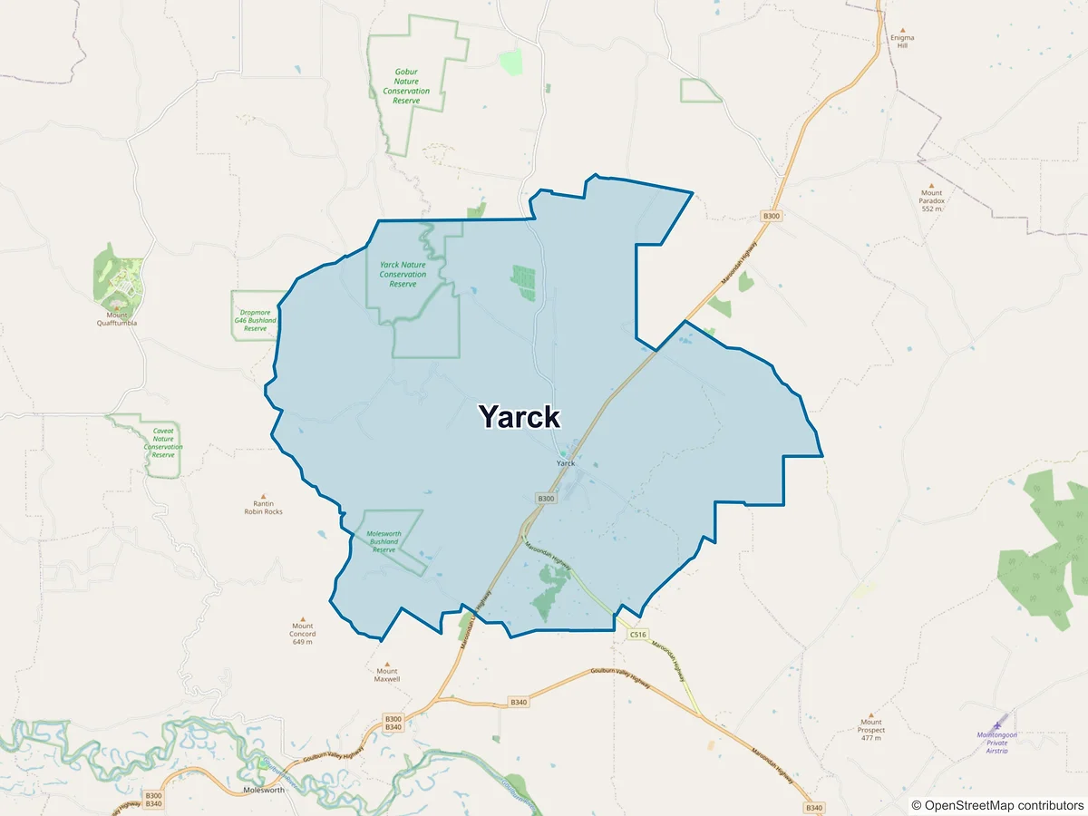Map of Yarck, VIC, Australia