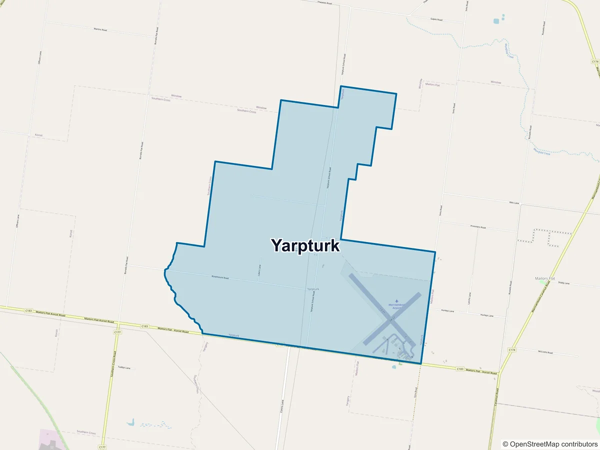 Map of Yarpturk, VIC, Australia