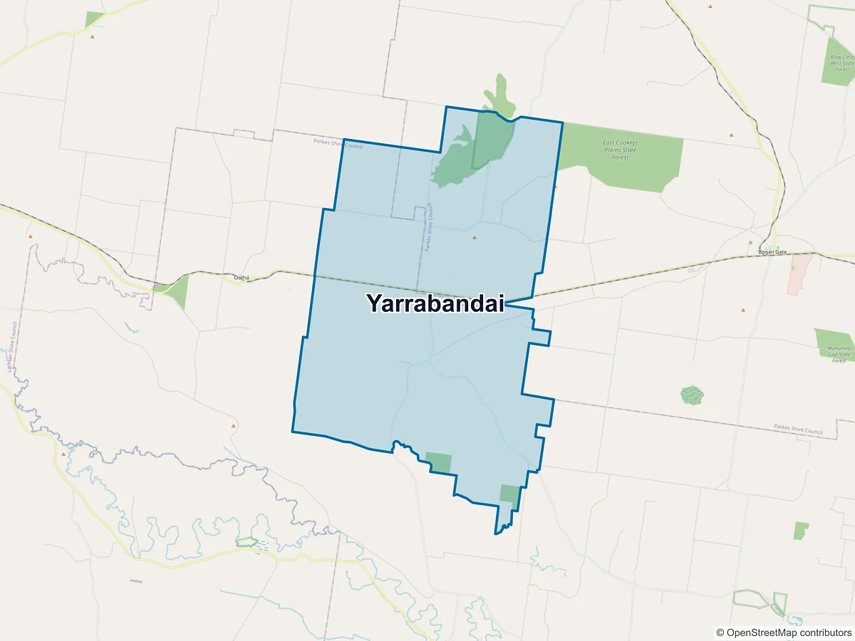 Map of Yarrabandai, NSW, Australia