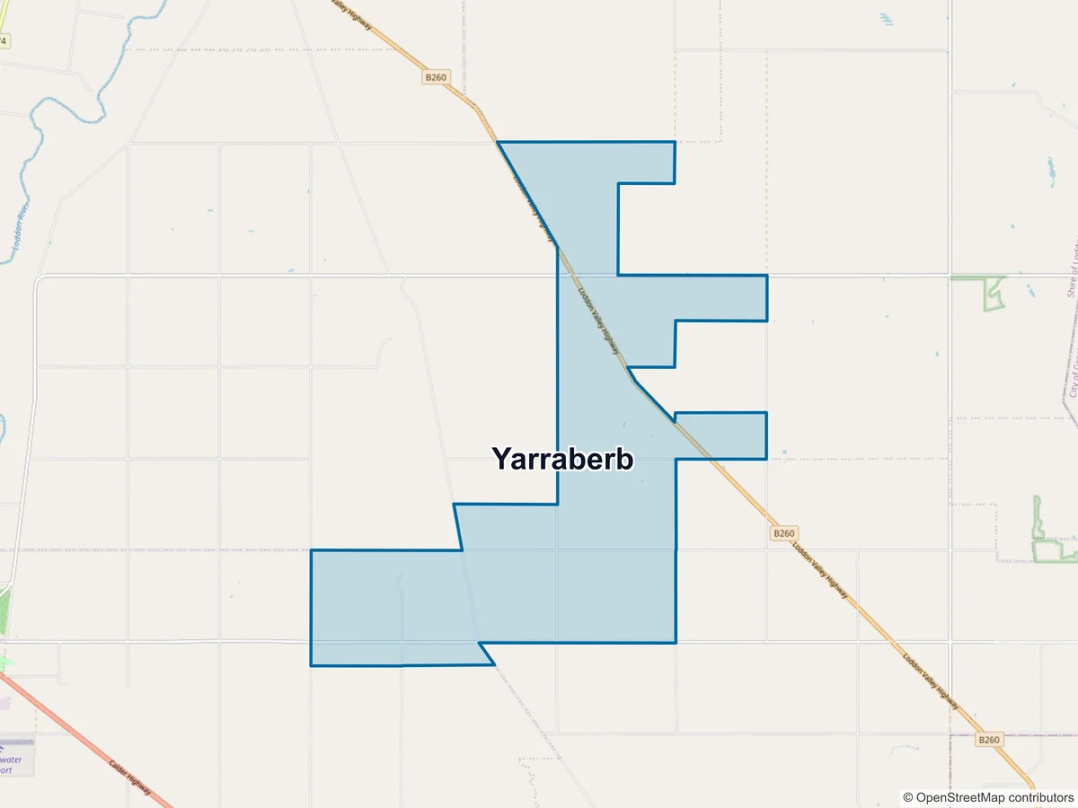 Map of Yarraberb, VIC, Australia
