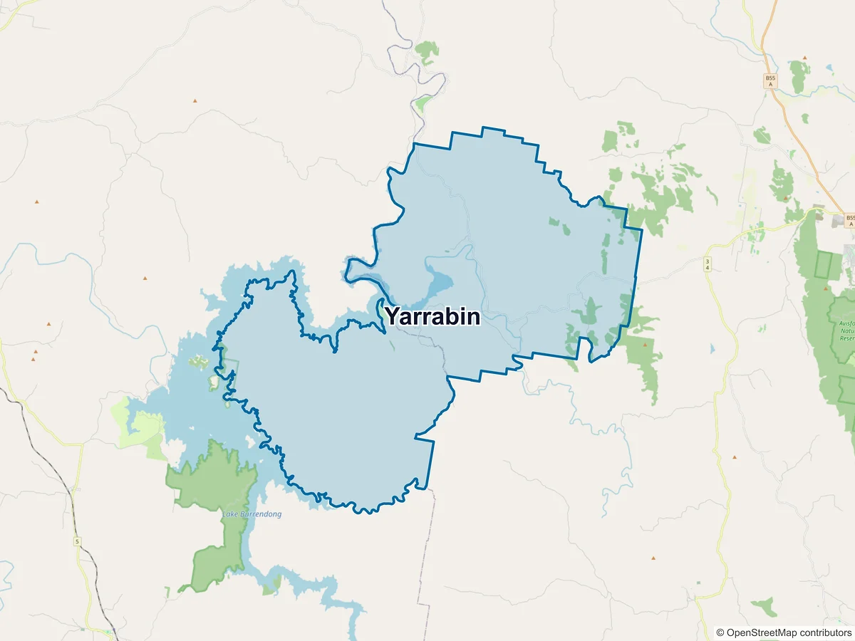 Map of Yarrabin, NSW, Australia