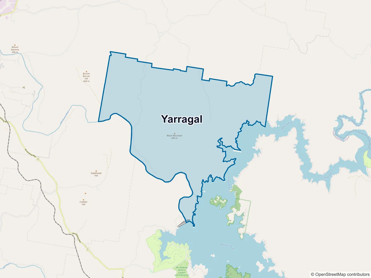 Map of Yarragal, NSW, Australia