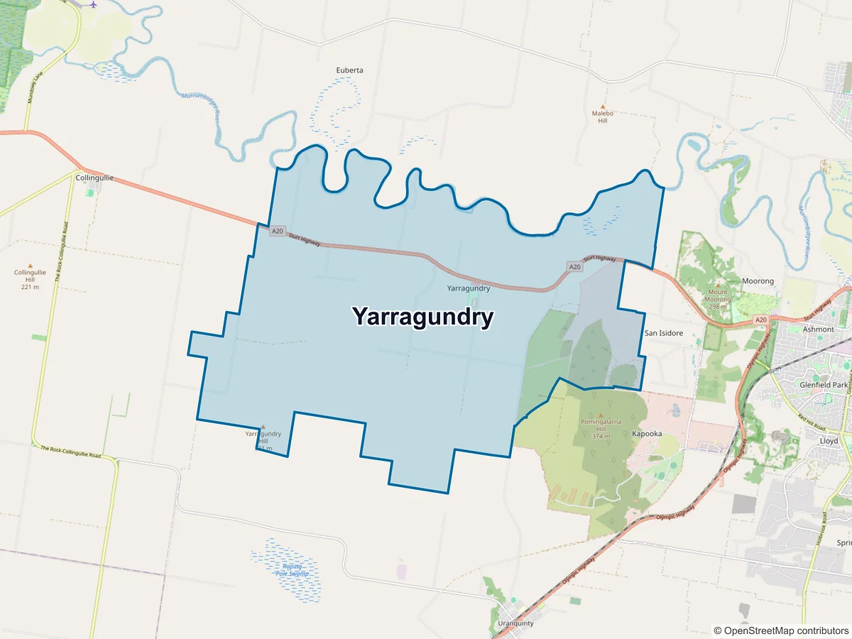 Map of Yarragundry, NSW, Australia