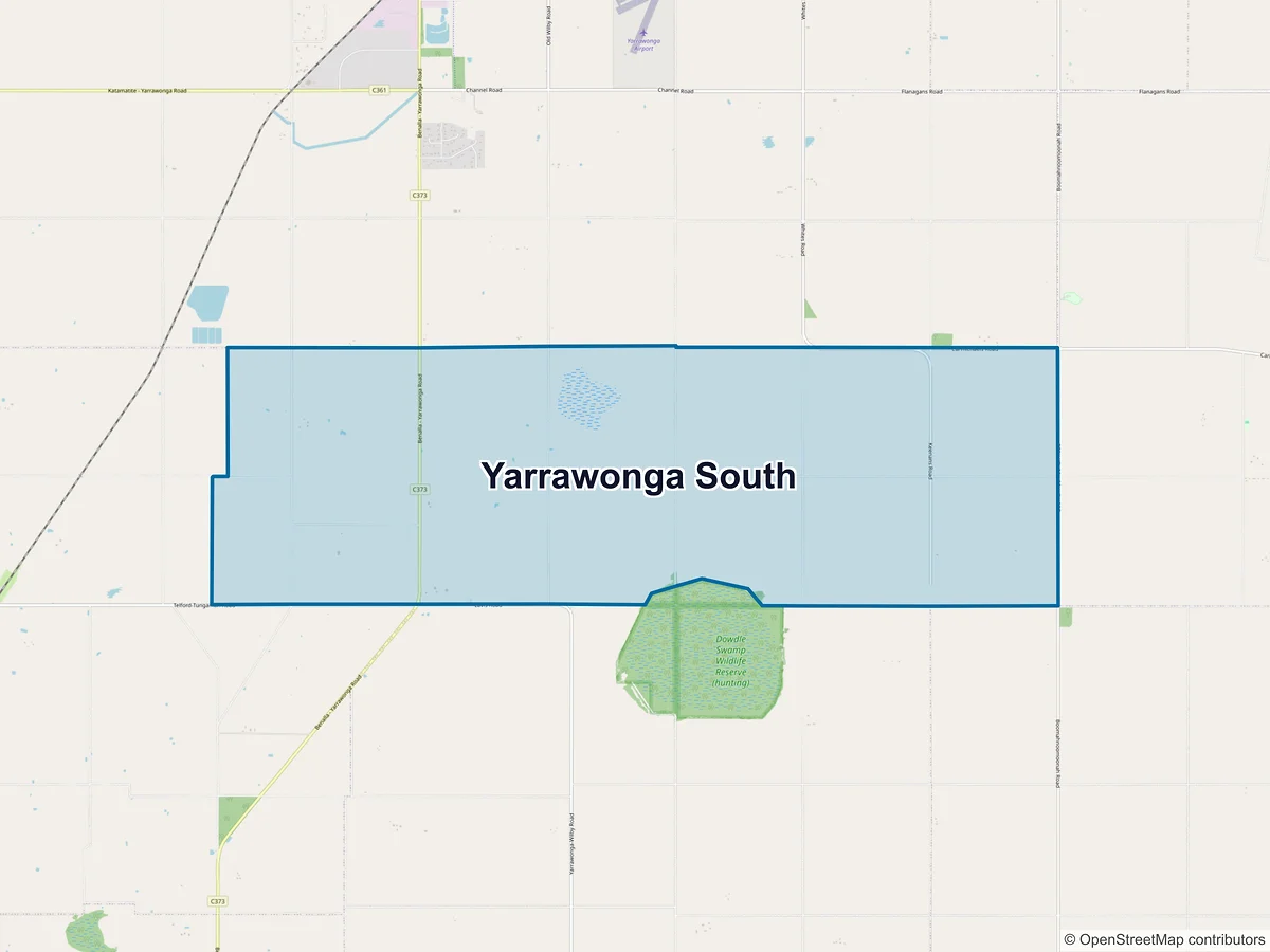 Map of Yarrawonga South, VIC, Australia