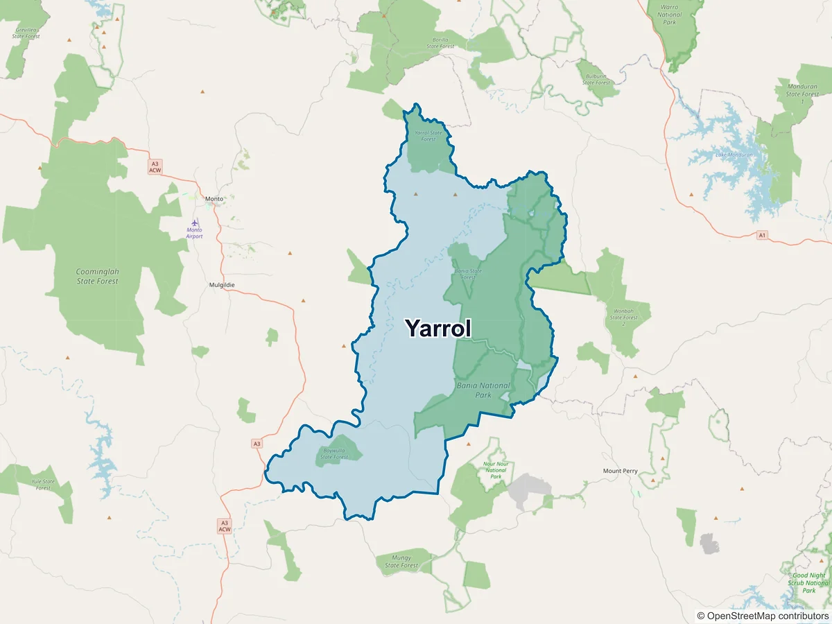 Map of Yarrol, QLD, Australia