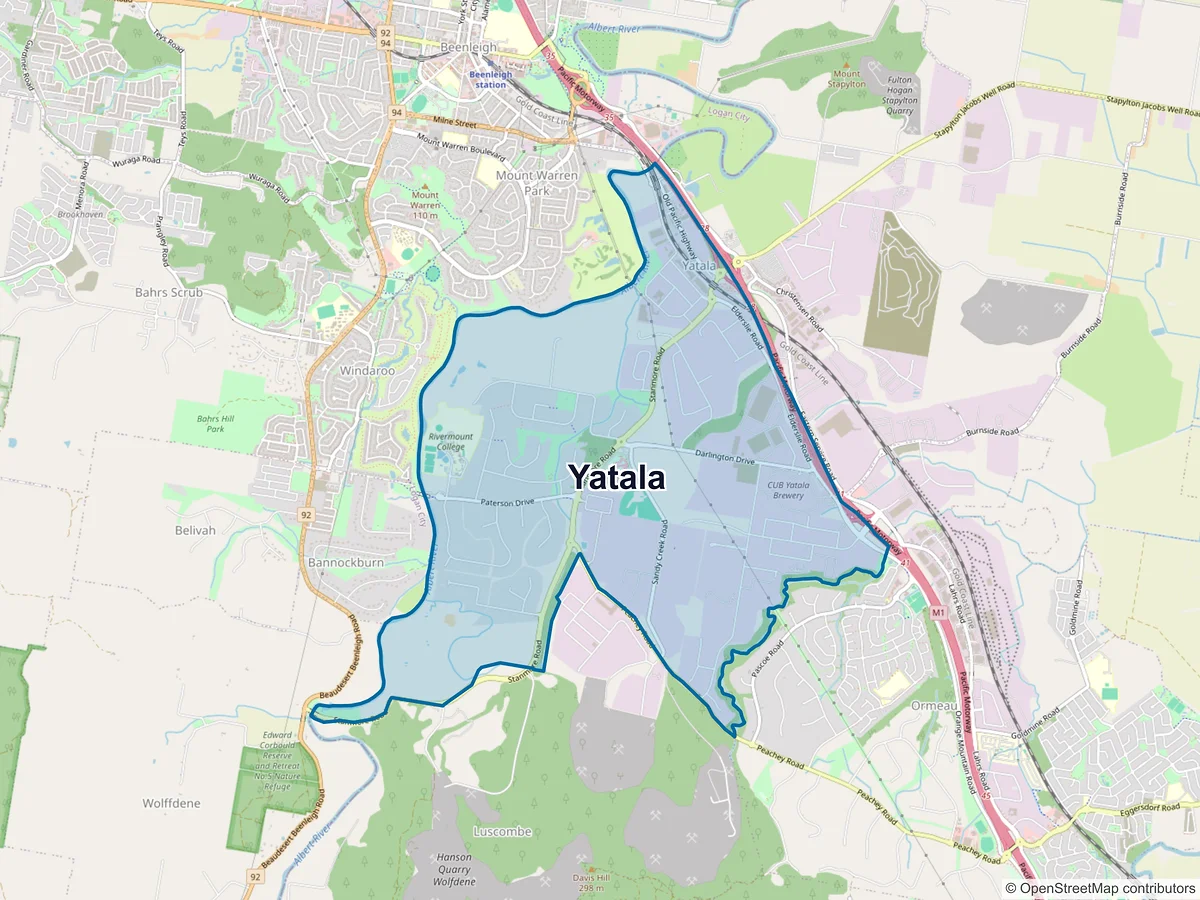 Map of Yatala, QLD, Australia