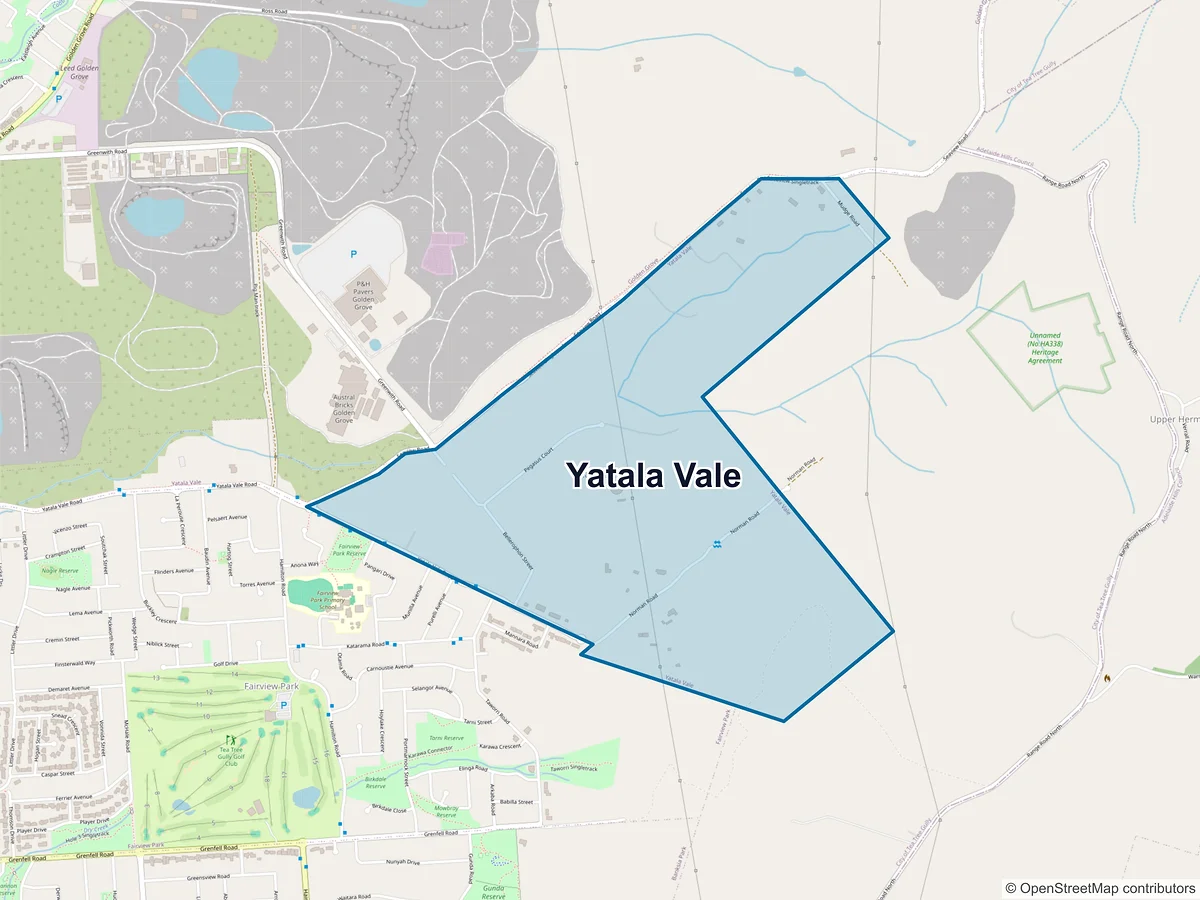 Map of Yatala Vale, SA, Australia