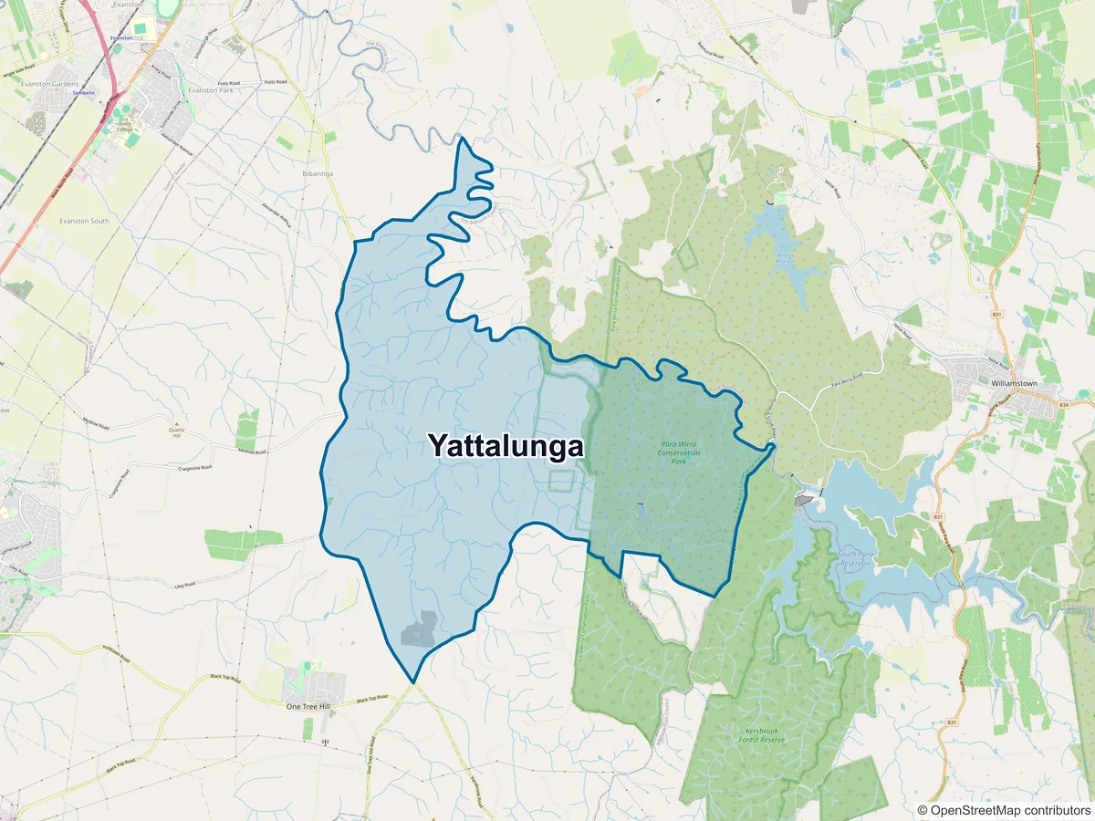 Map of Yattalunga, SA, Australia