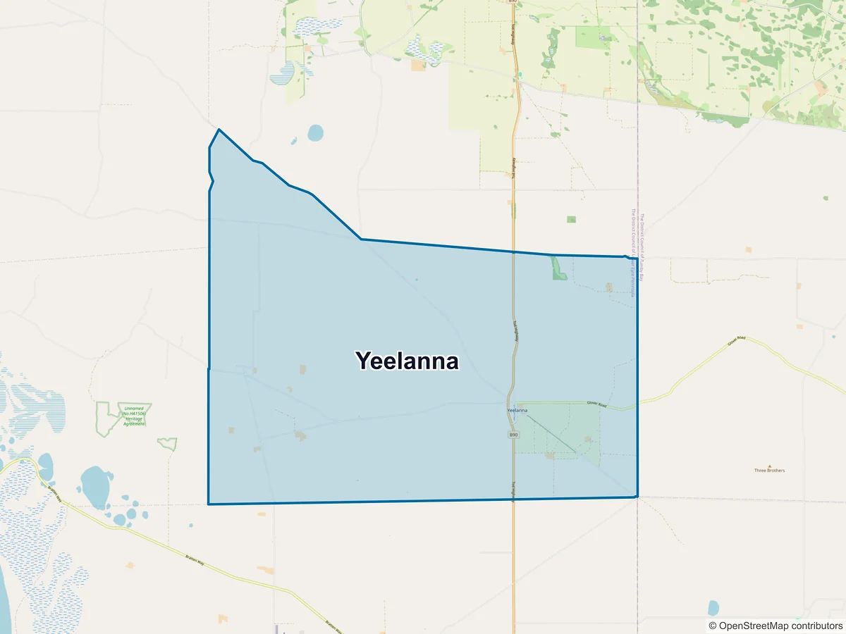 Map of Yeelanna, SA, Australia