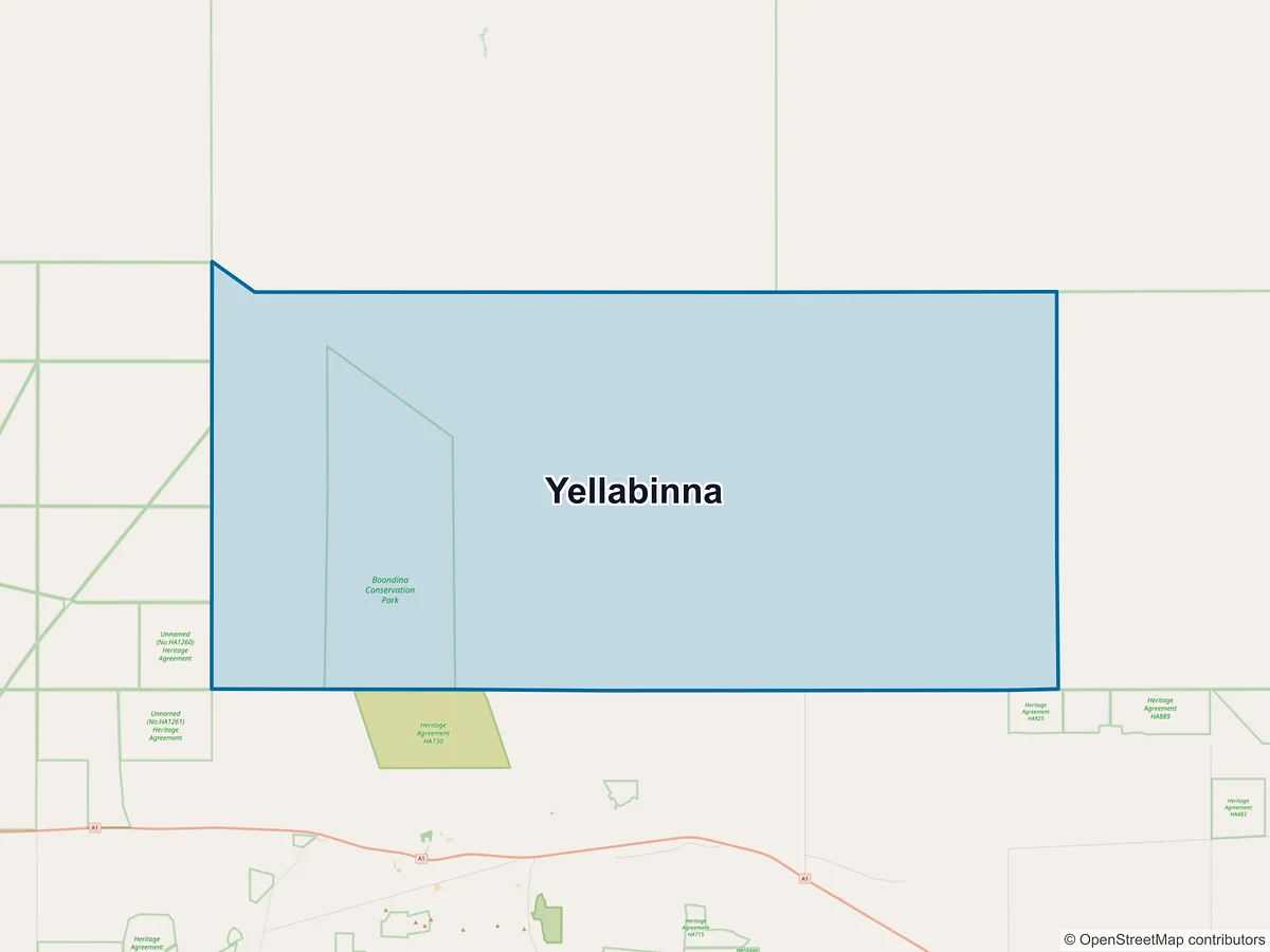 Map of Yellabinna, SA, Australia