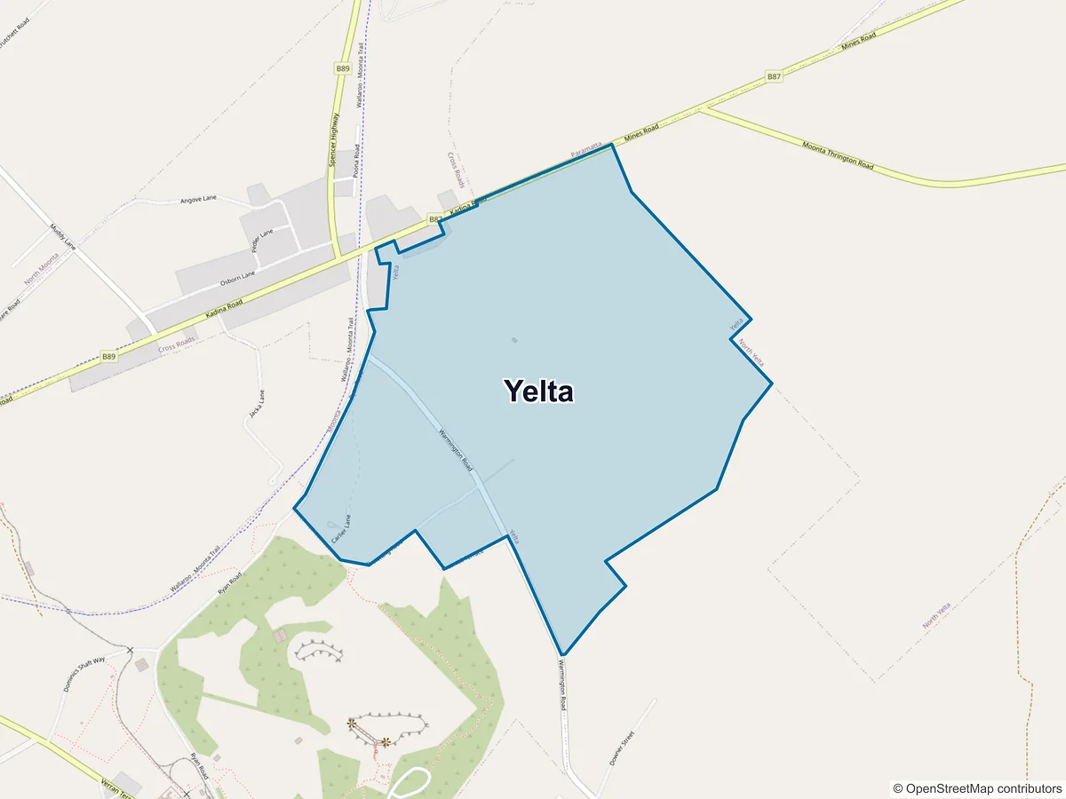 Map of Yelta, SA, Australia