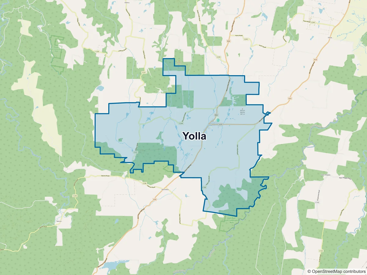 Map of Yolla, TAS, Australia