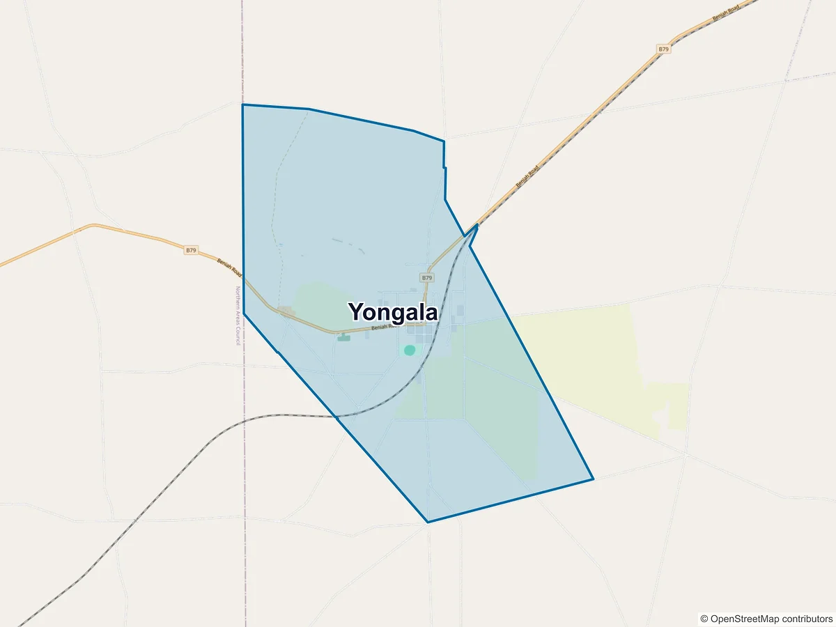 Map of Yongala, SA, Australia
