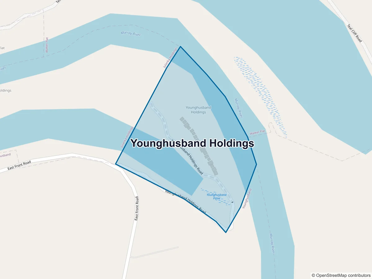 Map of Younghusband Holdings, SA, Australia