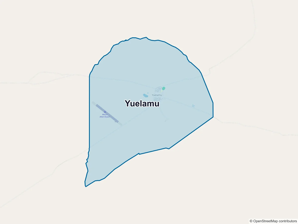 Map of Yuelamu, NT, Australia