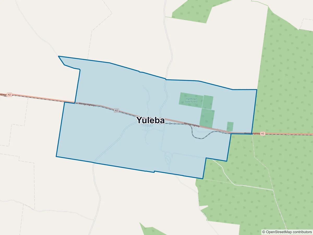 Map of Yuleba, QLD, Australia