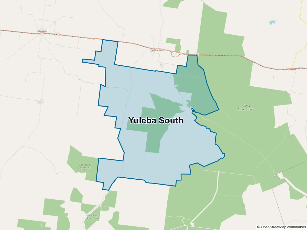Map of Yuleba South, QLD, Australia