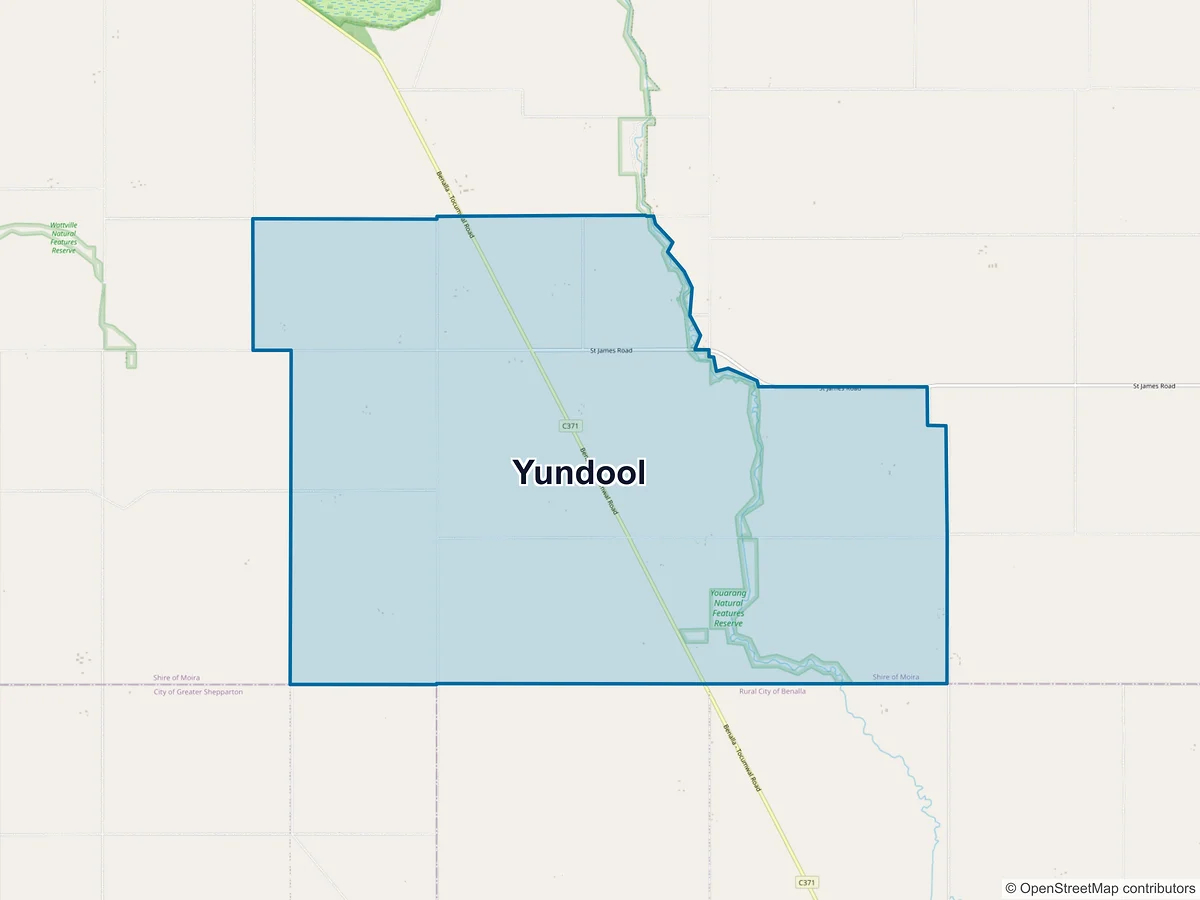 Map of Yundool, VIC, Australia